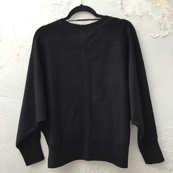 B NEW YORK Recycled Dolman Sweater in Black - Picture 7 of 8